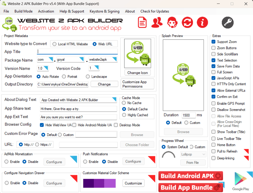 Website to APK Converter
